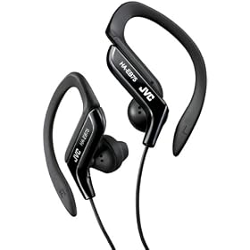 Jvc Haeb75b Sports Ear Clip Headphones with Adjustable Clip - Black