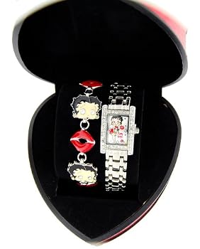 Betty Boop #BB-W315S Women's Watch and Bracelet Gift Set