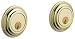 Baldwin 8232.003 Traditional Deadbolt 2-1/8-Inch Door Prep, Lifetime Polished Brass