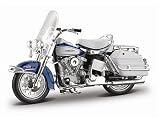Diecast Model Harley Davidson FLH Electra Glide (1966) (1:18 scale by Maisto) in Dark Blue