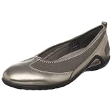 ECCO Women's Vibration II Skimmer Sandal,Warm Gret Metallic/Stone,38 EU/7-7.5 M US