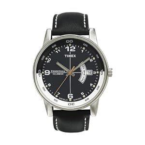 Men's Timex Black Face Watch - Black Strap