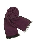 Basile Wool and Cashmere Long Scarf Purple