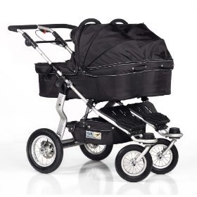 TFK Trends For Kids - Single Carrycot for Twinner Twist Duo - Black