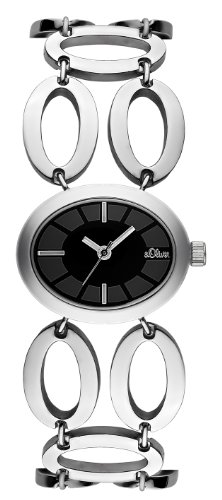 s.Oliver Damen-Armbanduhr XS Analog Edelstahl SO-1877-MQ