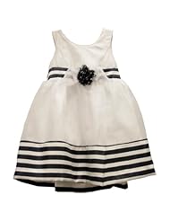 Striped Print Silk/Shantung  Dress