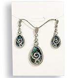 Paua (Abalone) Shell Necklace and Earring Set