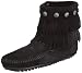 Minnetonka Women's Hi Top Back Zip Dbl Frnge Boot