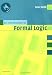 An
Introduction
to
Formal
Logic