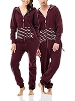 ZIPUPS Mono-Pijama Polkadots (Burdeos)