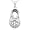 10k White Gold Diamond Shoe Pendant (1/20 cttw, I-J Color, I3 Clarity)