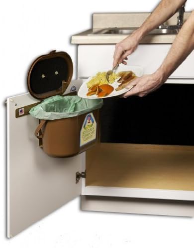 Kitchen Compost Caddy under sink mounted compost system