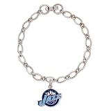 NBA Utah Jazz Ladies Silver-Tone Charm Bracelet