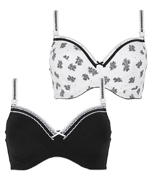 Deco Floral Nursing Bra - 2pk