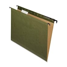 Pendaflex SureHook Reinforced Hanging Folder, Standard Green, Legal, 1/5 cut tabs, 20-Box