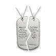Sterling Silver Military Mizpah Sentimental Expressions Necklace