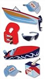 Jolees Boutique A Day At The Beach Ornate StickerMotor Boating