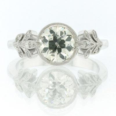 1.42ct Antique European Round Cut Diamond Engagement Anniversary Ring 41gNU8Kit%2BL 1.42ct Antique European Round Cut Diamond Engagement Anniversary Ring