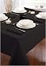 Kitchen & Housewares : Cuisine Black Tablecloth 130cm x 230cm