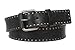 Snap On Antique Circle Metal Studded Leather Belt