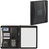 Wave Zippered Padfolio 4150-10BK