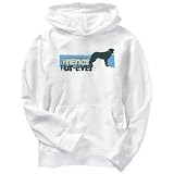 Hoodie Mens White  FRIENDS FUR - EVER - English Shepherd Dog  Dogs