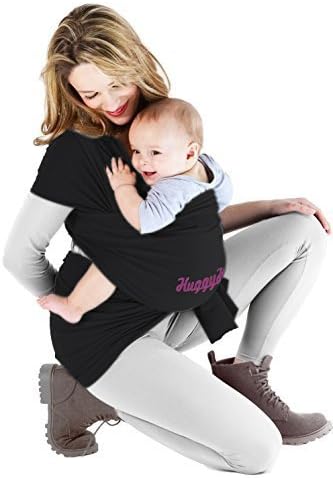 Baby Wrap, Baby Carrier By Bodybudd™ Cuddle Your Baby Classic Black, Guide and Pouch Included by Sport Up USA