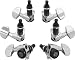 Planet Waves Auto Trim Guitar Locking Tuners Chrome New 3+3