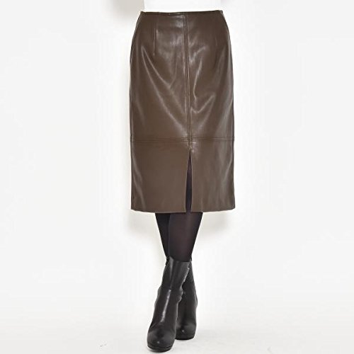 ロートレアモン（LAUTREAMONT） フェイクレザースリットスカート