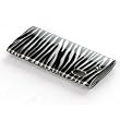 Premium Designer Crystal Snap-on Case for the Apple iPod Nano 5 5th Generation - Silver Zebra Print