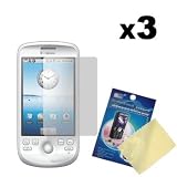 Three LCD Screen Guards / Protectors for T-Mobile HTC myTouch 3G / Magic