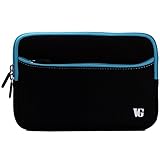 IMAGE OF Blue Trim Durable Neoprene Sleeve Carrying Case for HP TouchPad Wi-Fi 32 GB 9.7-Inch Tablet Computer