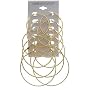Silver / Gold Round Hoop Earrings Set ( 6 pair in a set ! )