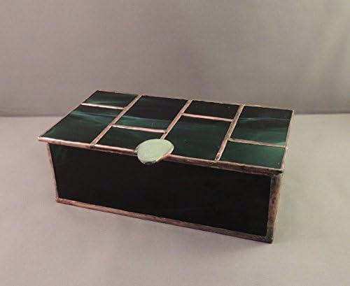 Dark Green glass box