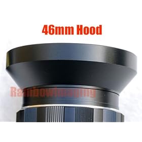RainbowImaging 46MM metal screw in lens hood for Wide Angle lens (fits 24mm, 28mm, 35mm lens) by Rainbow