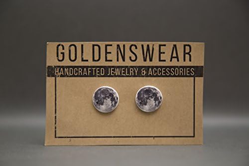 Full Moon Stud Earrings