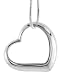 Beautiful Sterling Silver Classic Valentine Floating Heart, 5/8 X 3/4