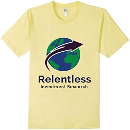 Men's Relentless Investment Research Logo T-Shirt Large Lemon