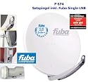 P674 Satanlage, DAA 850W wei&szlig; inkl. Fuba Single LNB