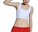Breathable Super Flat Les Lesbian Tomboy Compression 3 Rows Clasp Chest Binders (Small, White)