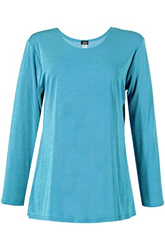 JostarWomen's Basic T Shirts - Long Sleeve Stretch Soft Round Neck Solid Top
