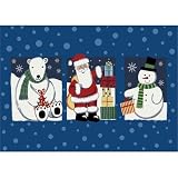 Winter 'Tis The Season' Christmas Rug Size: 5'4