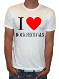 I love Rock Festivals FuN HERZ IcH LIEBE KuLt PARTY Club like Sprüche Tee T-Shirt