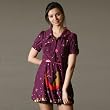 Pepper Tree Kleid MOON JERSEY DRESS purple