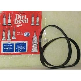 Dirt Devil 3720310001 Style 4 & 5 Belt - 2 pack