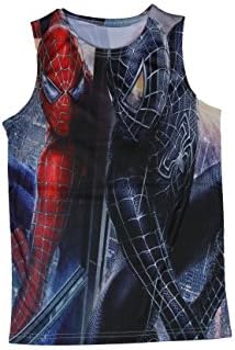 Sdeya Boys Girls Tank Top Spiderman Theme (M) [Apparel]
