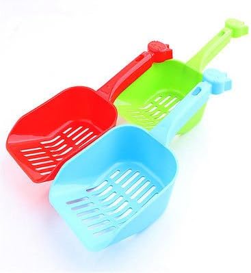 1pcs Pet Litter Scoop with Bag Dispenser Holder for Cat Dog Red Blue Green Color