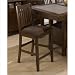 Barnes Stool with Chocolate Microfiber Seat - Set of 2