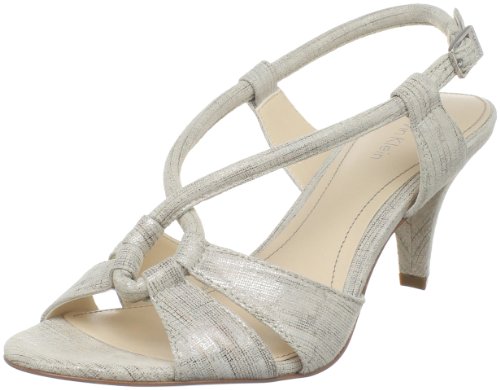 Calvin Klein Women's Phenix Slingback Sandal,Silver,6 M US