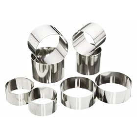 Kitchen Craft Cooking Rings, Stainless Steel Set of 2, 7cm